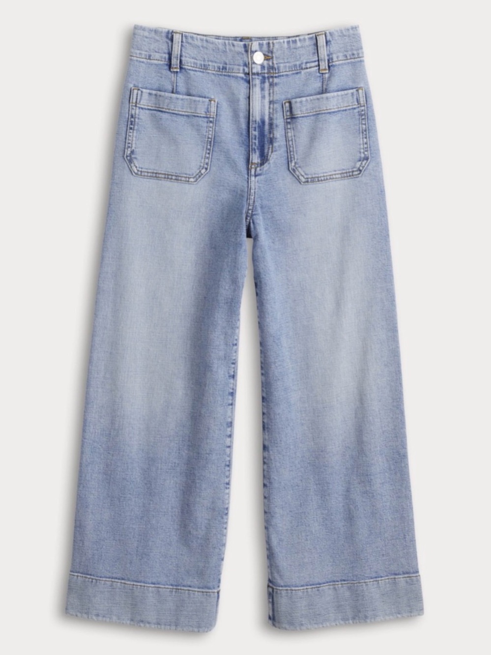 LC Lauren Conrad Light Wash Wide-Leg Jeans
